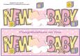 Baby Girl on Cloud New Baby Large Dl
