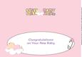 Baby Girl on Cloud New Baby Large Dl Insert