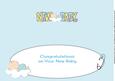 Baby Boy on Cloud New Baby Large Dl Insert