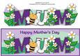 Mother's Day Flowers and Bees Mum Large Dl