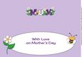 Mother's Day Flowers and Bees Mum Large Dl Insert