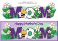Mother's Day Flowers and Bees Mom Large Dl