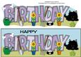 Jazz the Dog in the Garden Birthday Large Dl