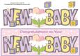 Baby Girl on Flower New Baby Large Dl