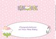 Baby Girl on Flower New Baby Large Dl Insert