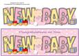 Cute Baby Girl with Baby Bottle New Baby Large Dl
