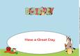 Donkeys and Presents Birthday Large Dl Insert