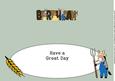 Country Donkeys Birthday Large Dl Insert