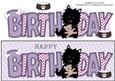 Black Jazz the Dog with Teddy Birthday Large Dl