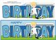 Footballer in White Birthday Large Dl 2