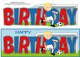 Footballer in Blue Birthday Large Dl 2