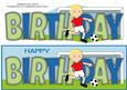 Footballer in Red Birthday Large Dl 2