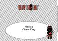 Bagpiper Jazz the Dog Birthday Large Dl Insert