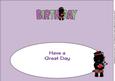 Bagpiper Jazz the Dog Birthday Large Dl 3 Insert