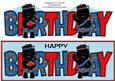 Bagpiper & Highland Fling Jazz the Dog Birthday Large Dl