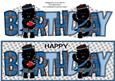 Bagpiper & Highland Fling Jazz the Dog Birthday Large Dl 2