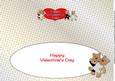 Ballroom Dancing Teddies Valentines Large Dl Insert