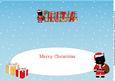 Santa Jazz the Dog Christmas Large Dl 2 Insert