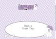 White Jazz the Dog with Cap Birthday Large Dl Insert