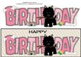 Black Jazz the Dog with Stick Birthday Large Dl 3