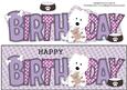 Jazz the Dog with Teddy Birthday Large Dl
