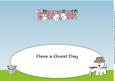 Fishing White Jazz Dogs Birthday Large Dl Insert