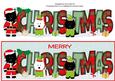 Santa Jazz the Dog & Elves Christmas Large Dl