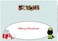 Santa Jazz the Dog & Elves Christmas Large Dl Insert