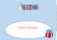 Snowman with Lights Christmas Large Dl Insert