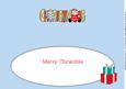 Snowman with Heart Christmas Large Dl Insert