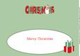 Snowman with Presents Christmas Large Dl Insert