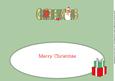 Snowman with Tree Christmas Large Dl Insert