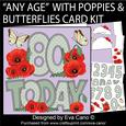 'any Age' with Poppies & Butterflies Card Kit