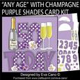 'any Age' with Champagne Purple Shades Card Kit
