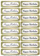 Happy Birthday Gold Tags
