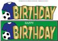 Blue Football Top Birthday Large Dl