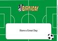 Black & White Stripes Football Top Birthday Large Dl Insert