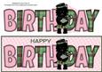 Bagpiper Jazz Dog Green Tartan Birthday Large Dl 2