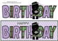 Bagpiper Jazz Dog Green Tartan Birthday Large Dl 3