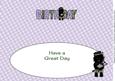 Bagpiper Jazz Dog Green Tartan Birthday Large Dl 3 Insert