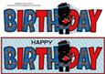 Bagpiper Jazz Dog Blue Tartan Birthday Large Dl 2