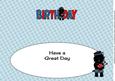 Bagpiper Jazz Dog Blue Tartan Birthday Large Dl 2 Insert