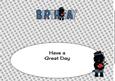 Bagpiper Jazz Dog Blue Tartan Birthday Large Dl 3 Insert