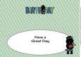 Bagpiper Jazz Dog Blue Tartan Birthday Large Dl 4 Insert