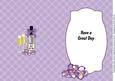 Purple Flowers & Bubbly Insert