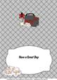 Tartan Handbag, Boots, White Flowers & Bubbly Insert