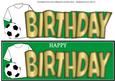 White Football Top Birthday Large Dl