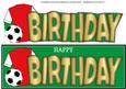 Red & White Football Top Birthday Large Dl