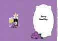 Purple Roses & Bubbly Insert