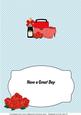 Red Handbag, Boots, Roses & Bubbly Insert